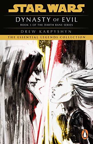 Book cover: two figures with lightsabers facing each other, dramatic brushstrokes.