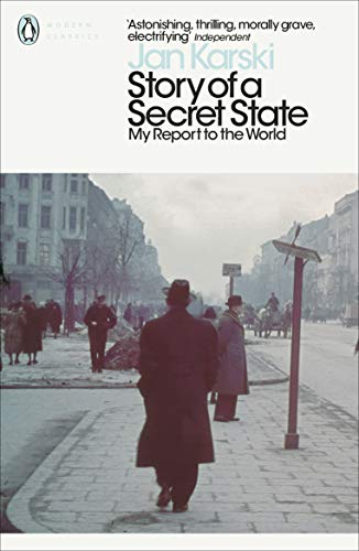 Book cover: “Story of a Secret State” with a wintry street scene.