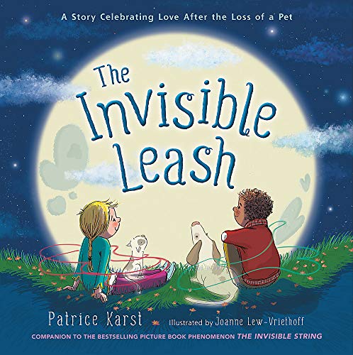 Book cover depicting children and dogs under a large, glowing moon.