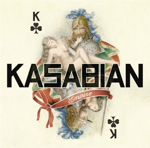 Album cover featuring a king of clubs playing card design with a knight figure.