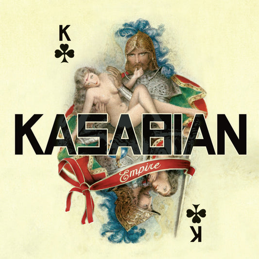 Kasabian “Empire” vinyl cover: playing card with Roman imagery.