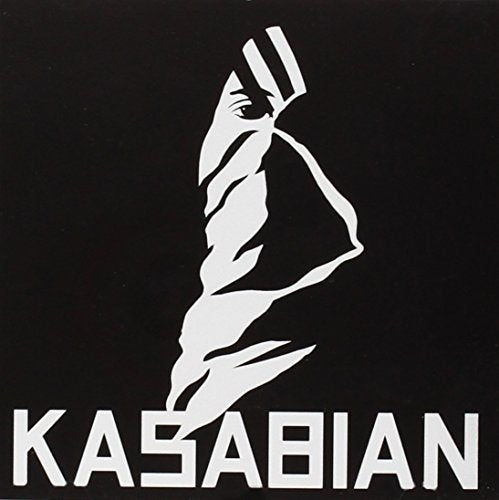 Black album cover with white abstract figure and "KASABIAN" text below.
