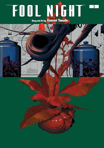 “Fool Night, Vol. 3” cover: dark green background, heart and plant illustration.