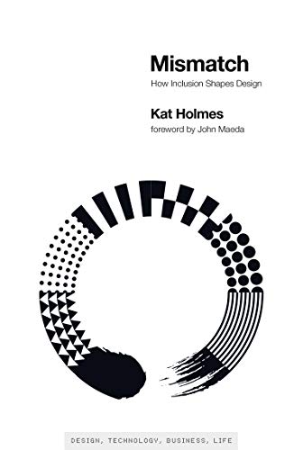 Book cover with black text and a circular pattern of varied black shapes.