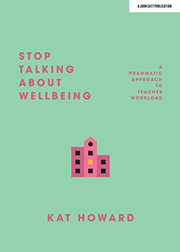 Book cover with green background, pink building illustration, and text.