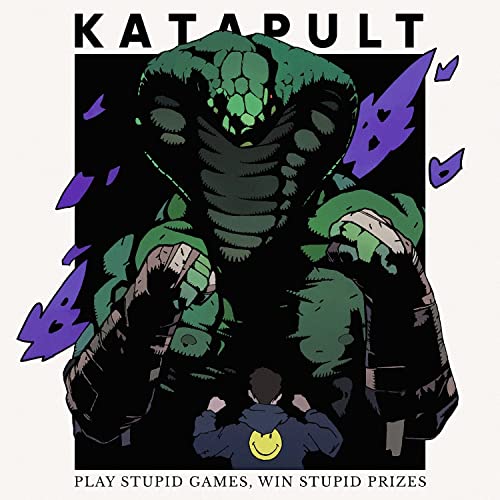 CD cover: large, green, snake-like robot towering over a hooded figure.