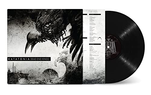 Katatonia Dead End Kings vinyl record with illustrated cover art and tracklist insert.