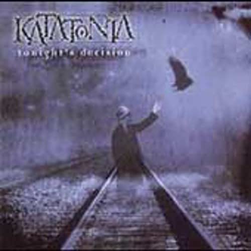 CD cover for Katatonia’s “Tonight’s Decision” featuring a figure by train tracks.