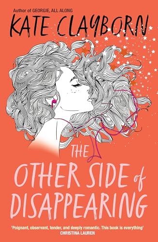 Book cover: woman with swirling hair, title “The Other Side of Disappearing”.