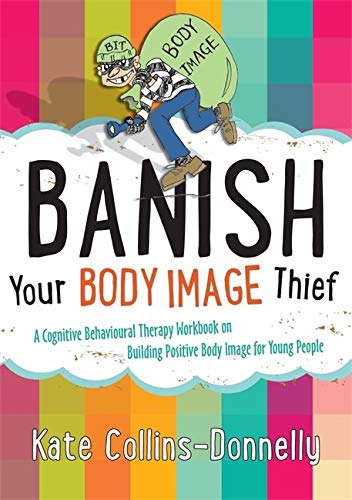 Book cover with cartoon thief stealing a "Body Image" sack.
