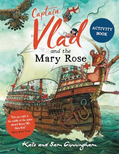 Illustrated cover of Captain Vlad and the Mary Rose activity book featuring a ship.