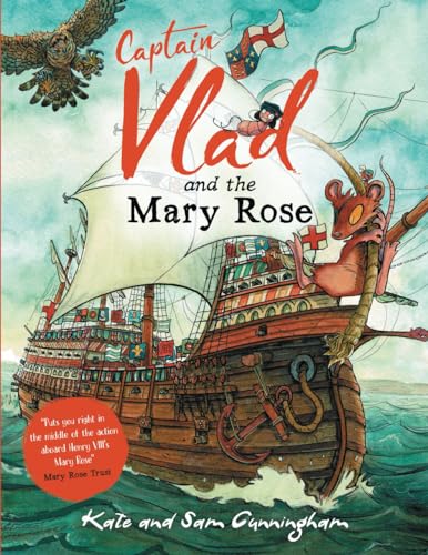 Book cover depicting a detailed ship with a mouse captain and eagle.