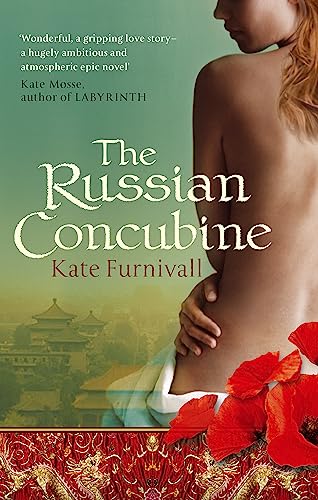 Book cover: woman’s back, red flowers, and a distant palace skyline.