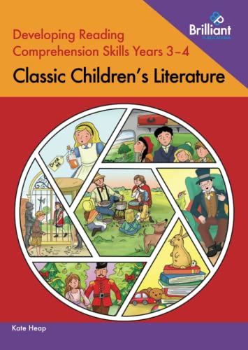Book cover with illustrated scenes from classic children’s stories.