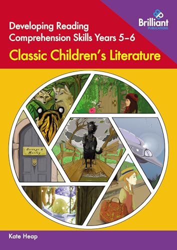 Book cover: "Developing Reading Comprehension Skills Years 5-6" with story illustrations.