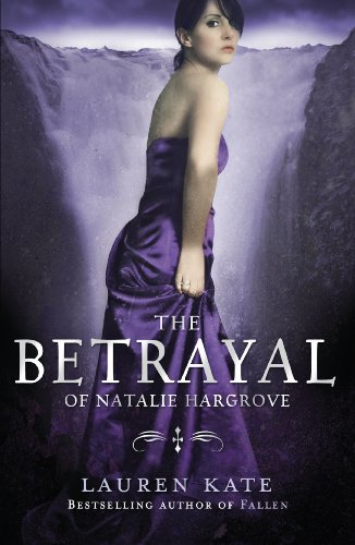 Book cover featuring a young woman in a purple dress, misty background.