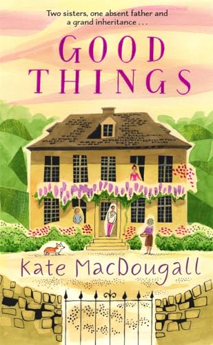 Book cover with illustrated house, women, and floral details; titled "Good Things".
