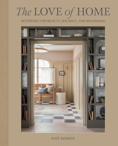 Book cover showing a doorway framed by dark bookshelves looking into a cozy room.