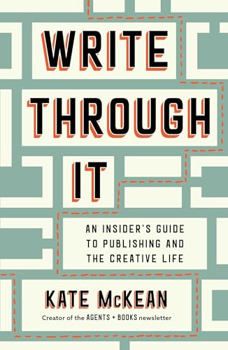 Book cover with bold text "Write Through It" and author Kate McKean.