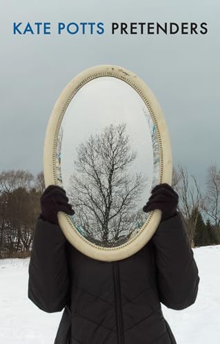 Book cover: gloved hands holding a mirror reflecting a winter landscape.