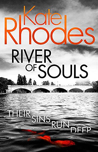 Book cover: "River of Souls" with a bridge over dark, rippling water.