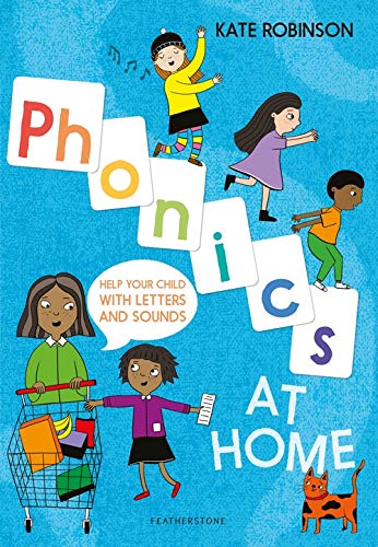 Book cover with illustrated children and colorful letter blocks spelling "Phonics".