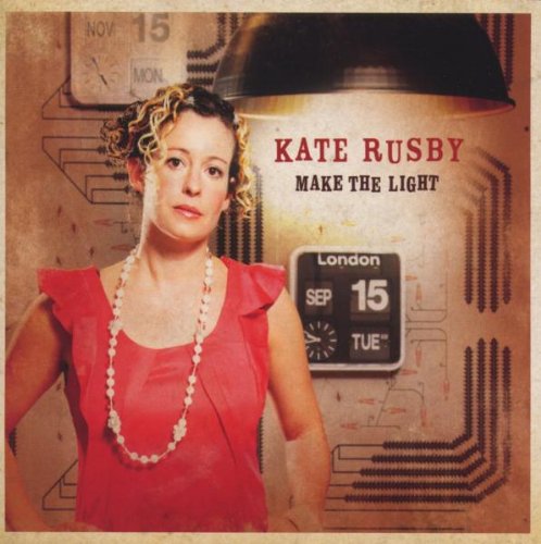 Kate Rusby album cover featuring a portrait and vintage calendar details.