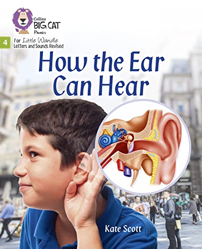 Book cover: boy listening, with diagram of the inner ear overlaid.