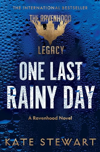 Book cover with blue water droplets on glass and gold text on dark background.