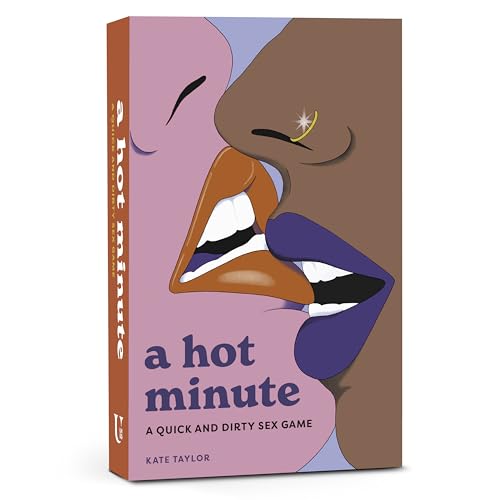 Game box with stylized lips in purple, orange, and brown tones.