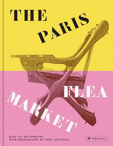 Book cover: "The Paris Flea Market" with a vintage chair image.