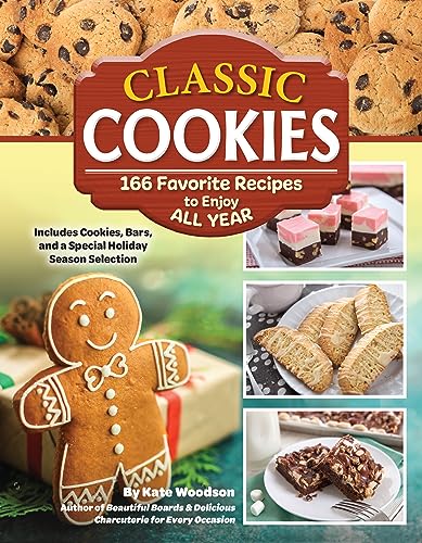 Cookbook cover featuring various cookies, bars, and a gingerbread man.