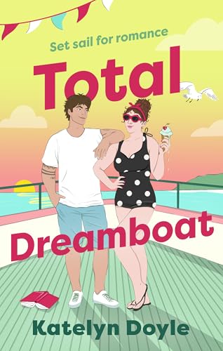 Romance novel cover featuring a couple on a sunny pier.