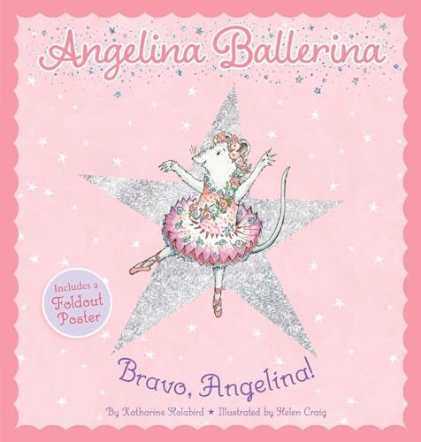 Angelina Ballerina book cover featuring a mouse in a pink tutu dancing.