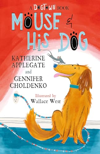 Book cover: a brown dog with a gray mouse riding on its head.