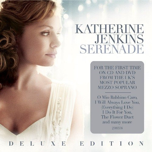 Katherine Jenkins "Serenade" CD cover with portrait of the singer.