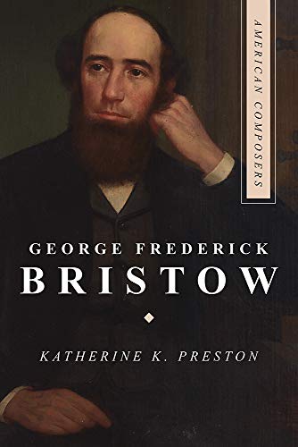 Book cover featuring a portrait of composer George Frederick Bristow.