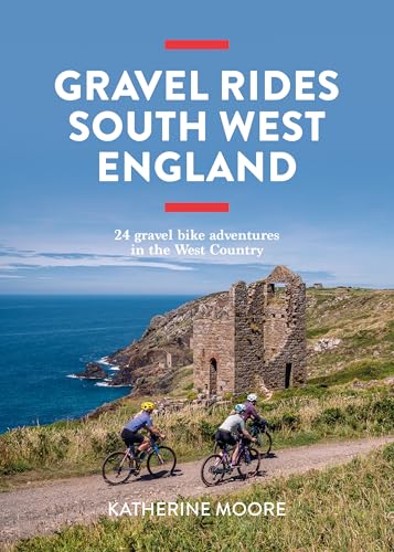 Book cover: cyclists on a gravel path with coastal scenery.