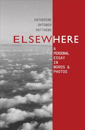Book cover: “Elsewhere” by Katherine Matthews, with clouds and red text.