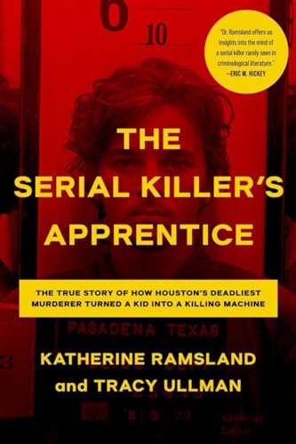 Book cover: "The Serial Killer's Apprentice" with a portrait of a woman.