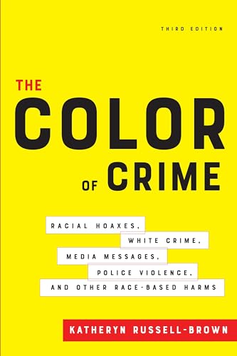 Yellow book cover with bold black text: "The Color of Crime" by Kathryn Russell-Brown.