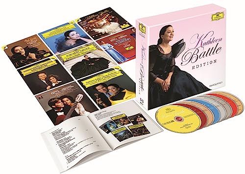 CD box set featuring portraits of Kathleen Battle and opera album covers.