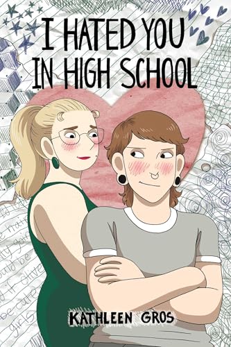 Book cover: two young women with blushing cheeks, cartoon style.