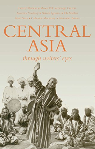 Book cover: "Central Asia: Through Writers' Eyes" with historical image.