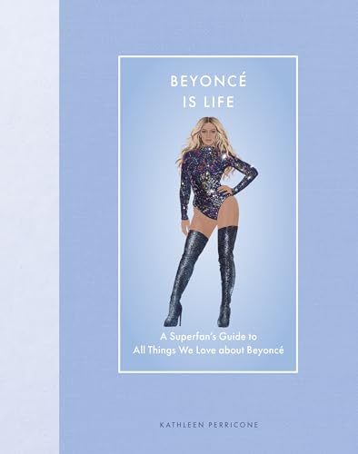Book cover featuring Beyoncé in a sparkling bodysuit and thigh-high boots.