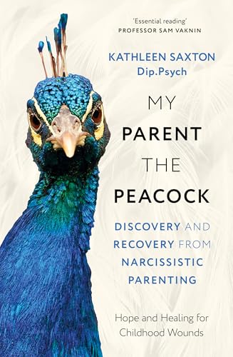 Book cover featuring a peacock’s head and the title “My Parent the Peacock.”