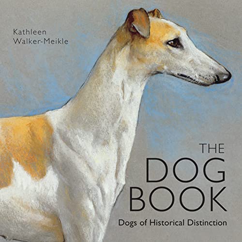 Book cover featuring a painted portrait of a tan and white Whippet.