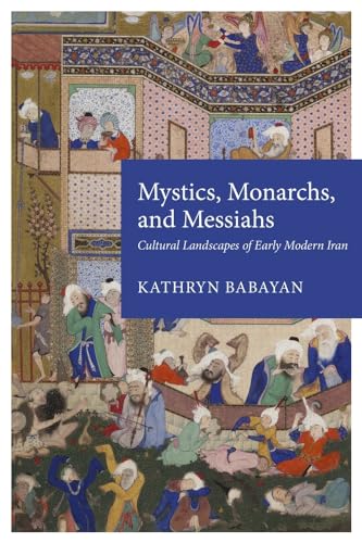 Book cover depicting historical Persian figures in ornate, colorful scenes.
