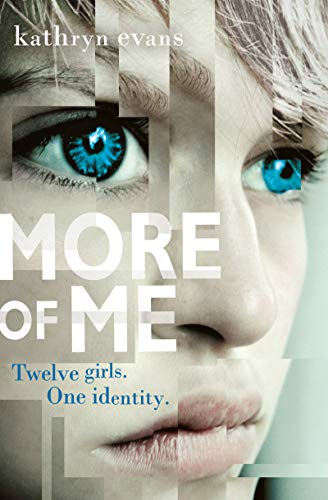 Book cover: close-up of a face with fragmented, geometric imagery.