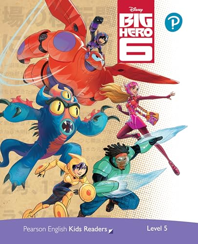 Cover of "Big Hero 6" Disney reader featuring characters in action.